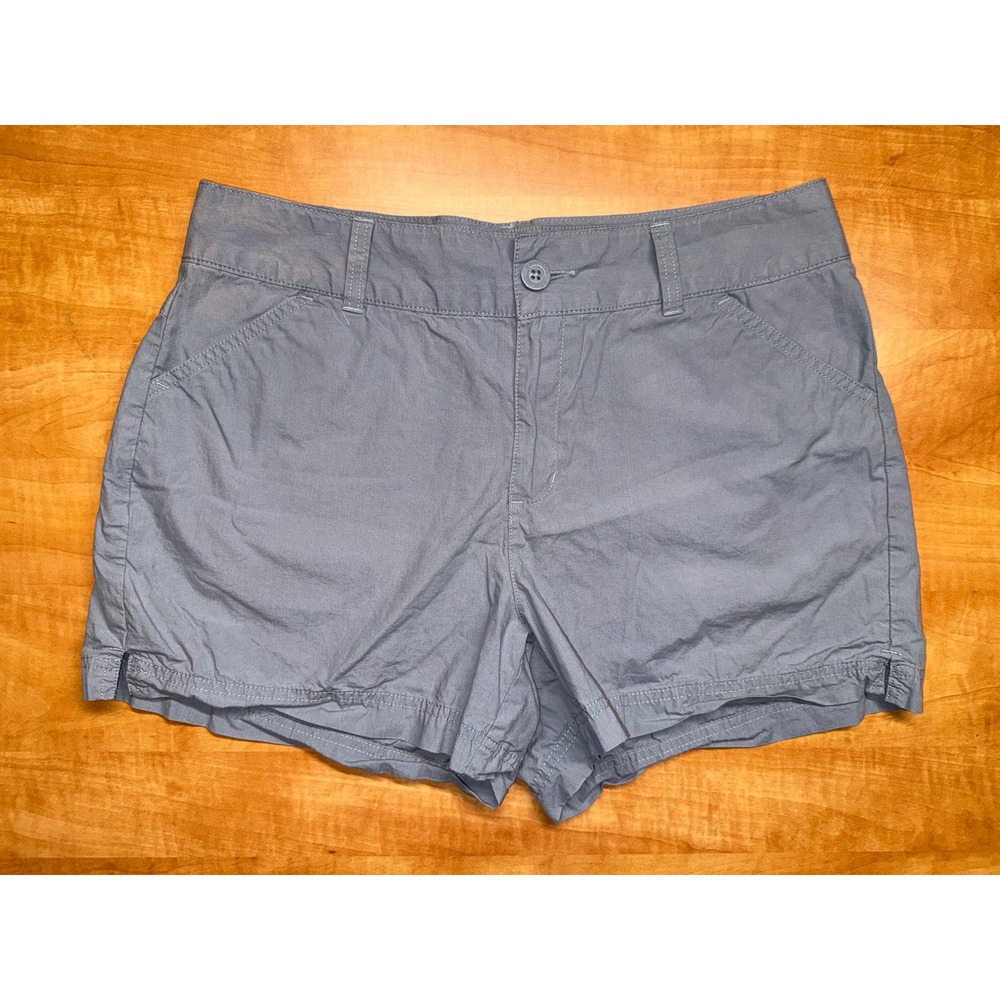 Columbia Sportswear Blue Gray Cotton Casual Shorts Womens Size 10
